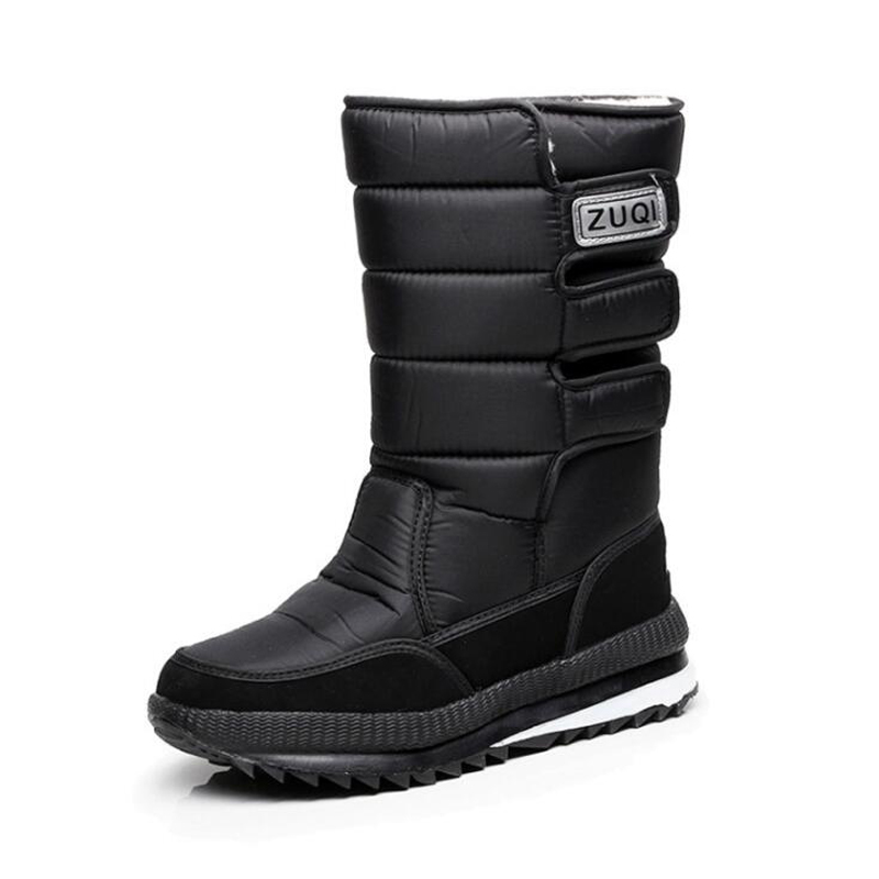 Plus size 36 - 47 Men Boots platform snow boots for men thick plush ...