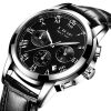 leather silver black